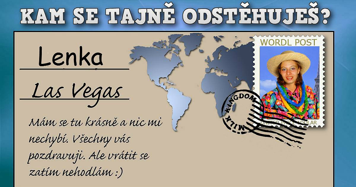 Kam se tajně odstěhuješ?