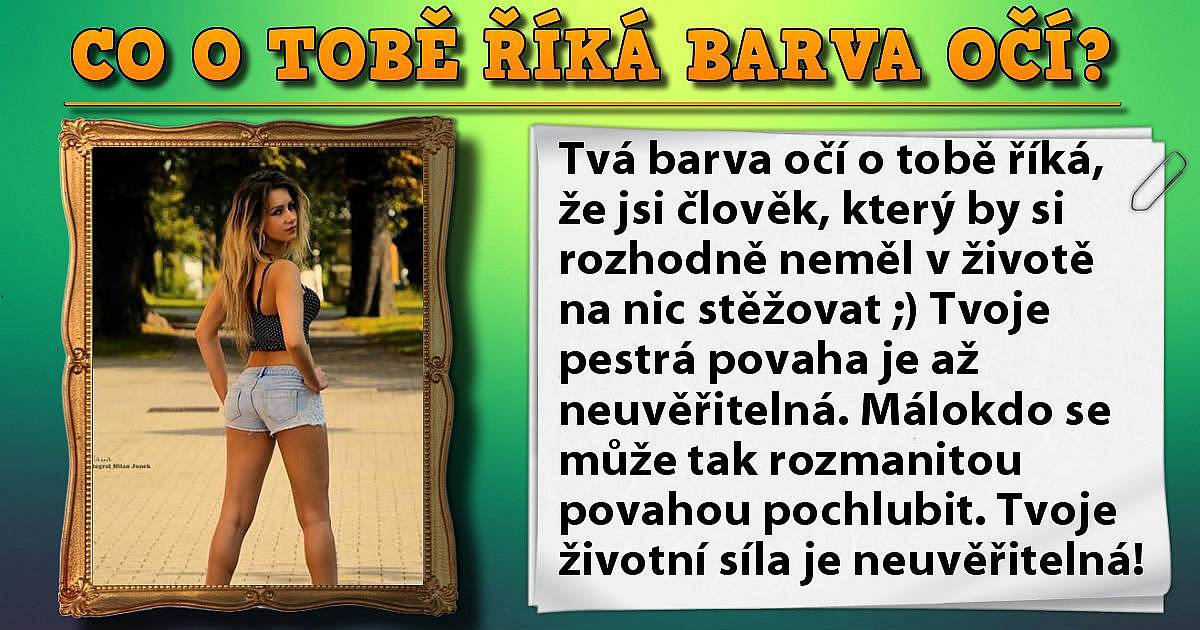Co o tobě řekne barva očí?