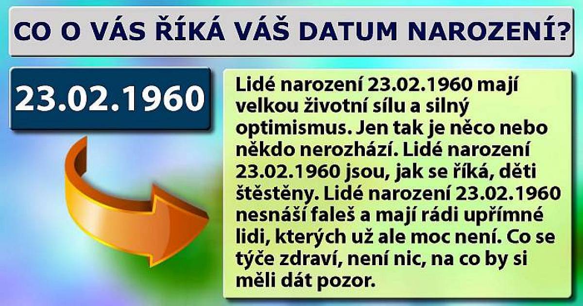 Co o vás říká váš datum narození?