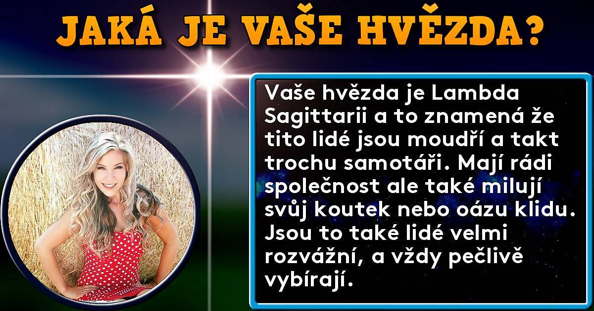Jaká je vaše hvězda?