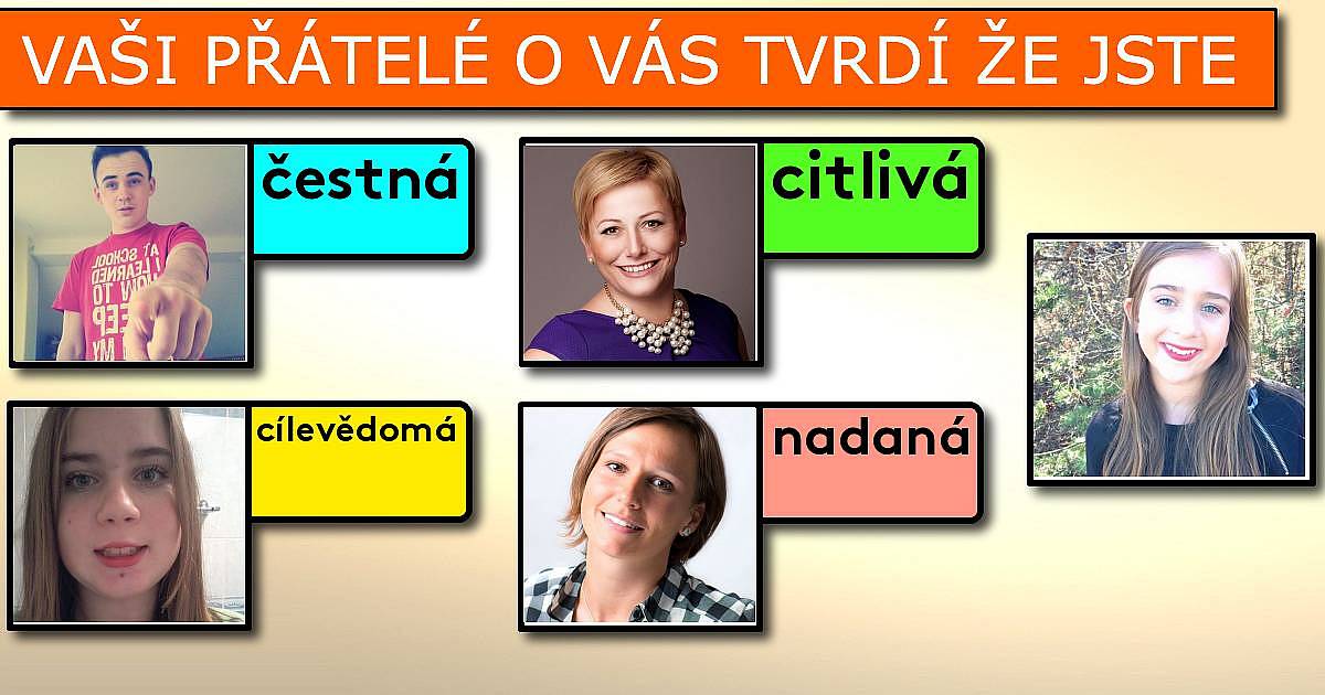 Vaši přátelé o vás tvrdí že jste....