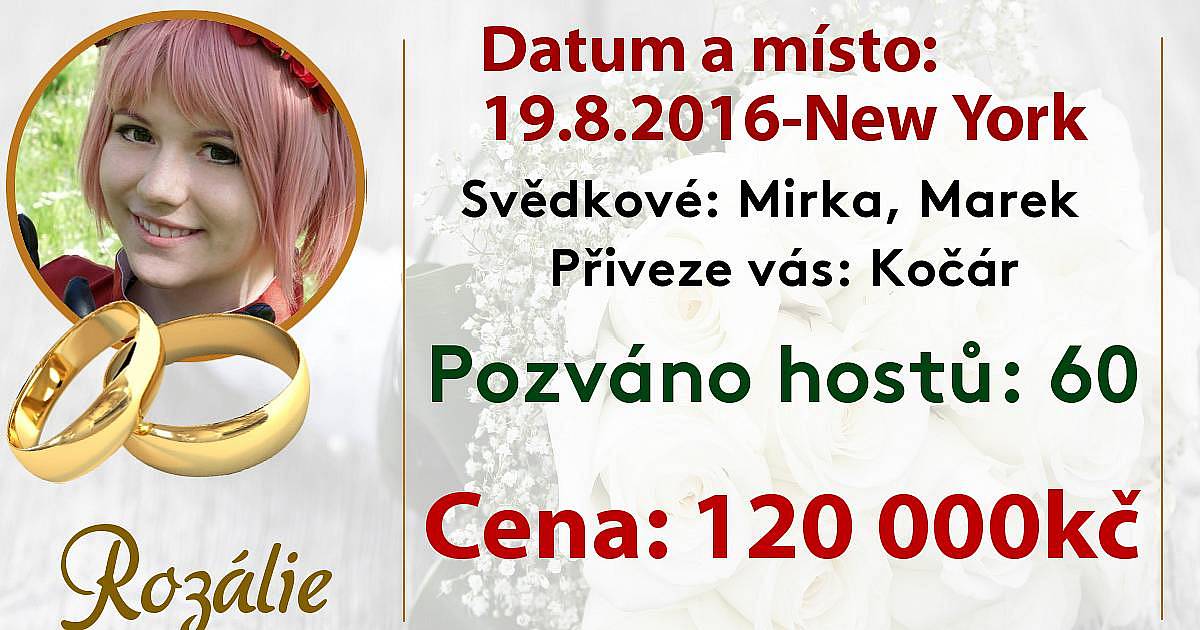 Jak bude vypadat vaše svatba?