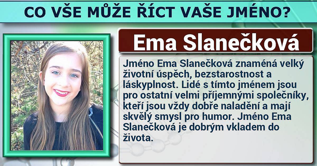Co vše o vás může říct vaš jméno?