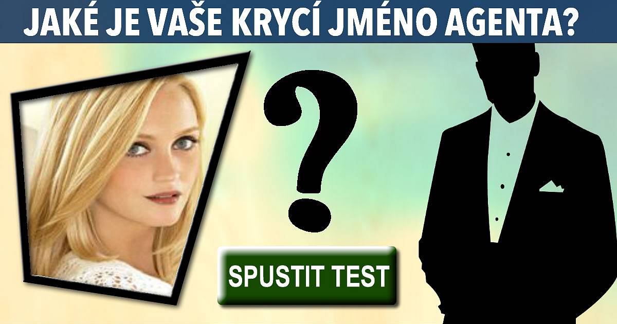 Jaké je vaše krycí jméno agenta?