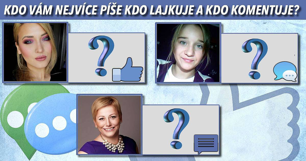 Kdo vám nejvíce píše, lajkuje a kdo komentuje?