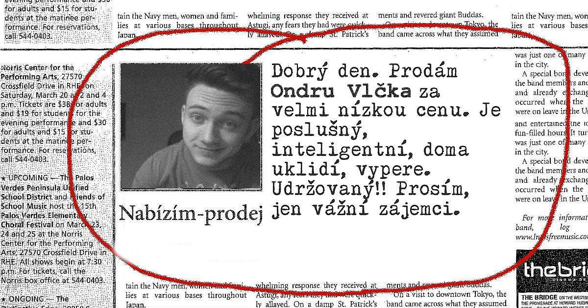 Našli jsme váš inzerát v novinách!