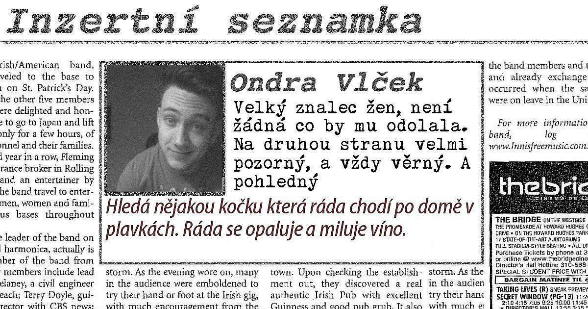 Našli jsme váš inzerát na seznamce!