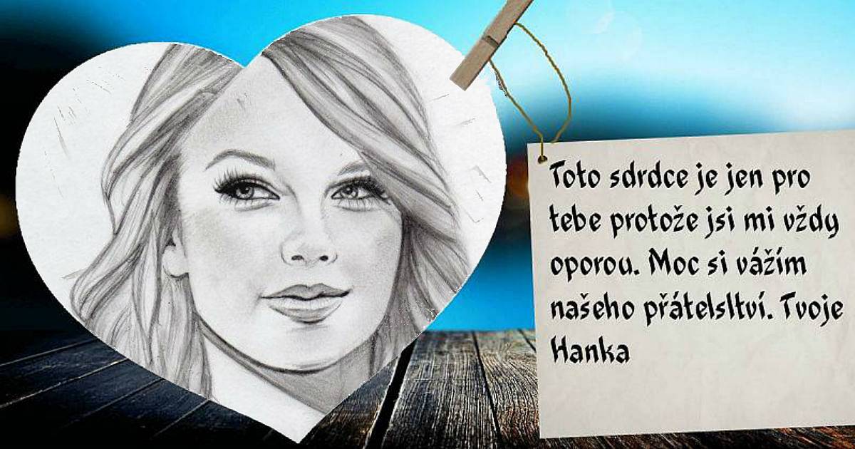 Namalujte srdíčko tomu koho máte nejradši.