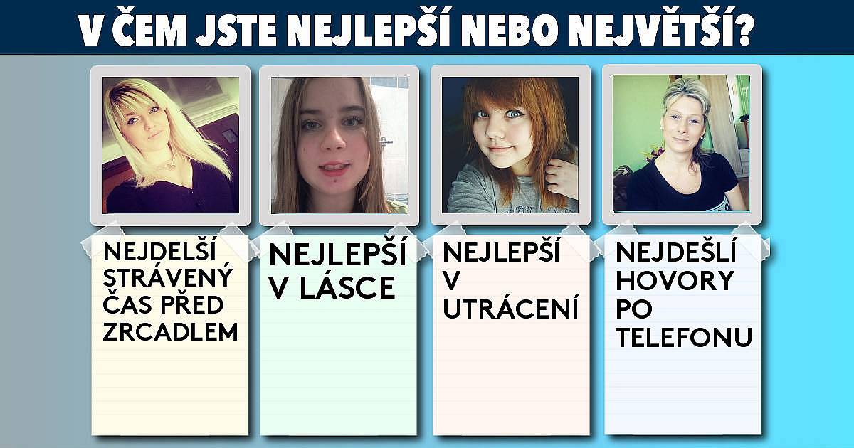 V čem jste nejlepší nebo největší?