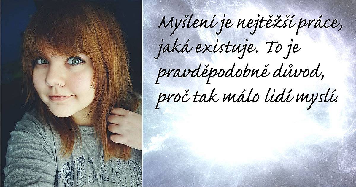 Váš citát který je 100% ze života.