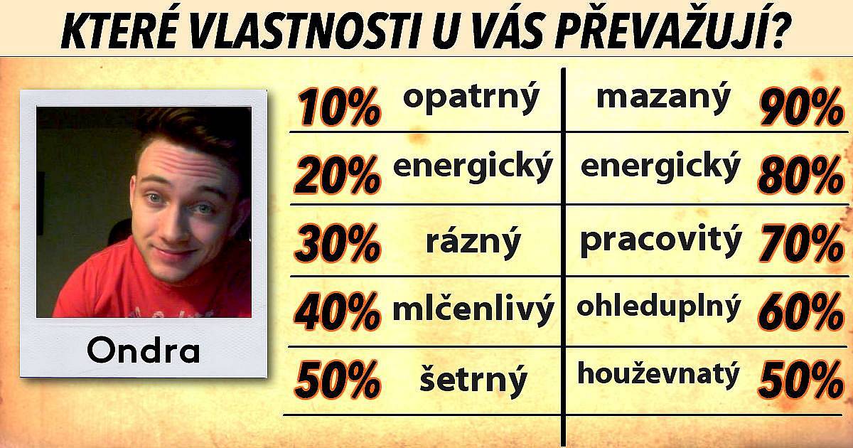 Které vlastnosti u vás převažují?