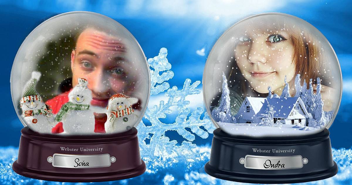 Vytvořte si krásné sněžítko se svým kamarádem.