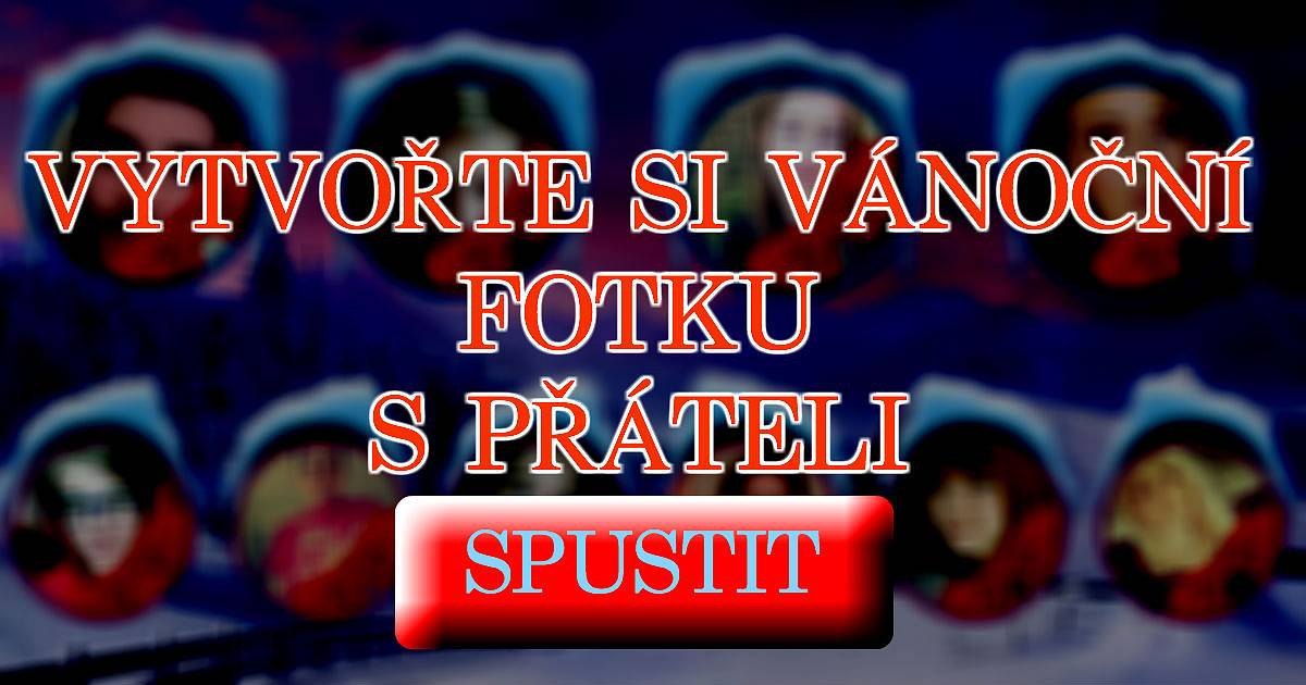 Vytvořte si vánoční fotku s přáteli
