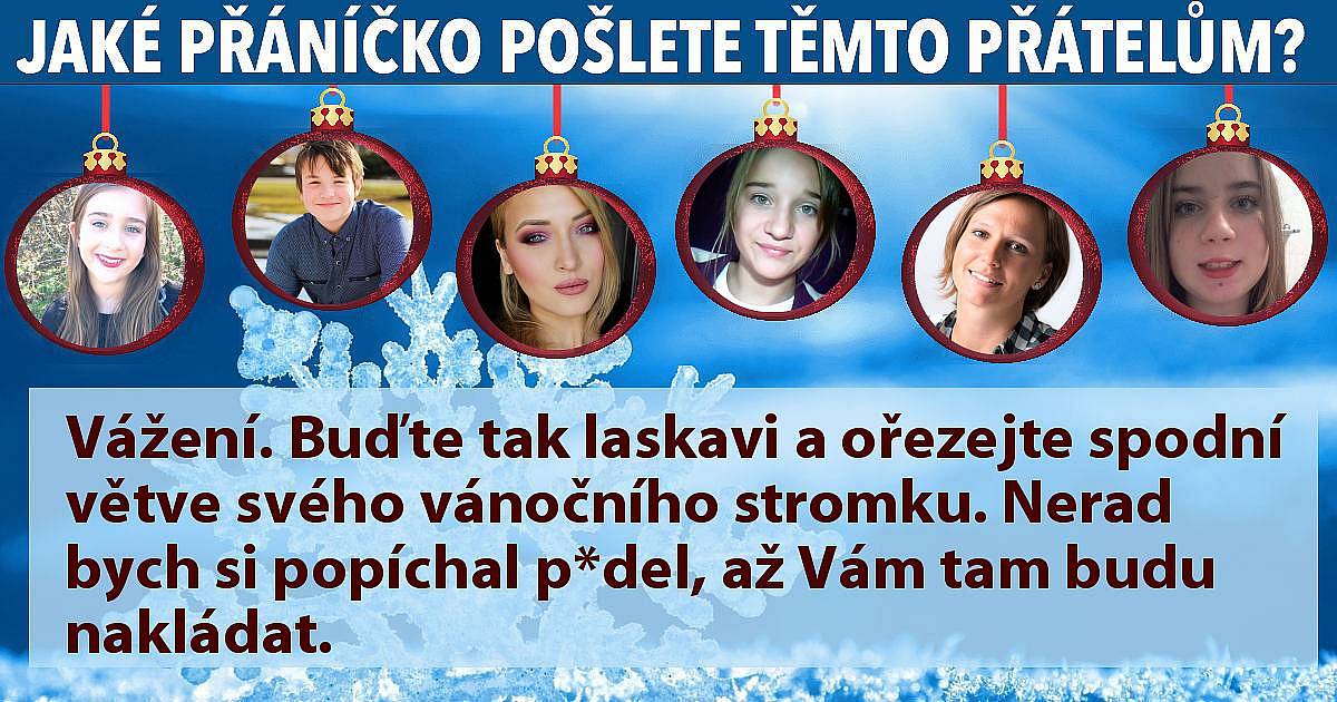 Jaké přáníčko pošlete těmto přátelům?