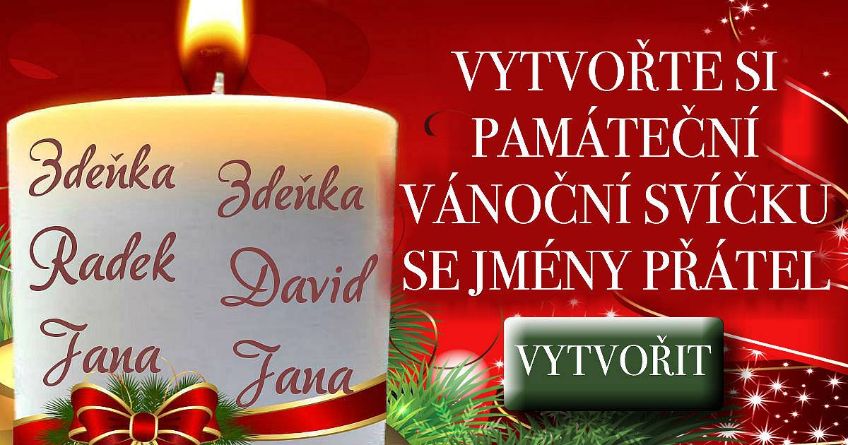 Zvečněte jména přátel na památeční svíčce