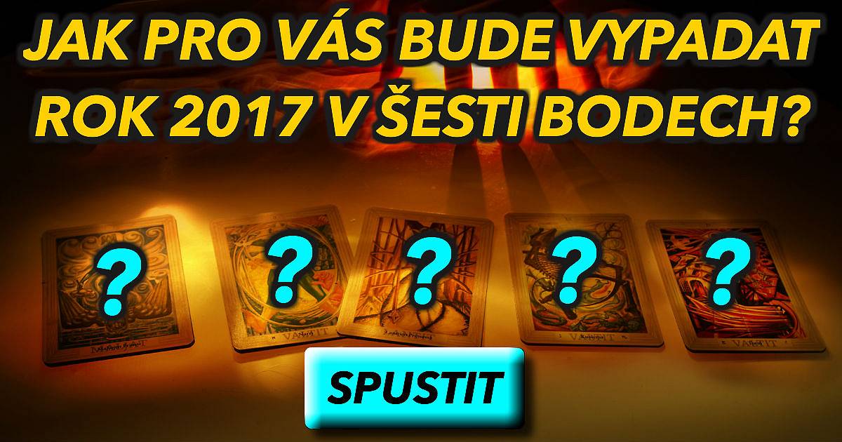 Jak pro vás bude vypadat rok 2017 v šesti slovech?