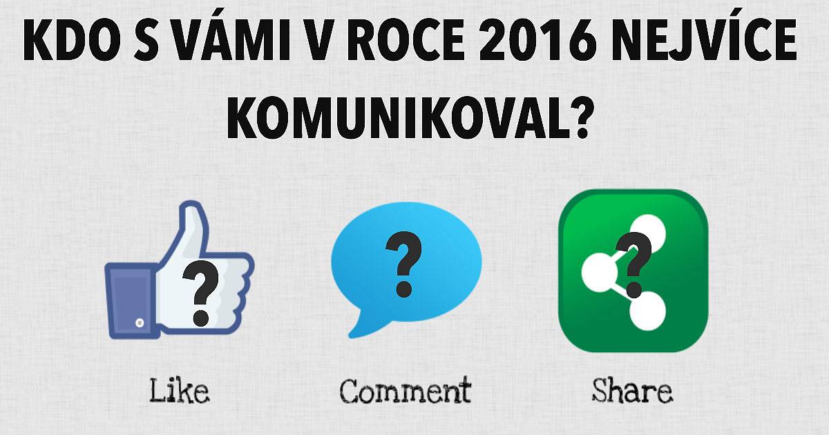 Kdo s vámi v roce 2016 nejvíce komunikoval?