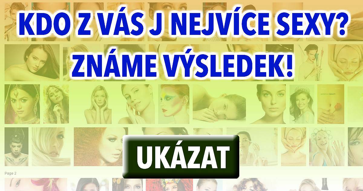 Kdo z vás je nejvíce sexy? Známe výsledky!