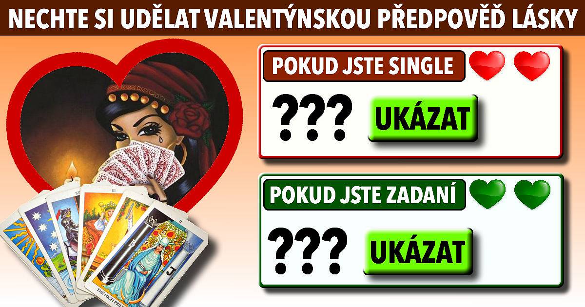 Nechte si udělat valentýnskou předpověď lásky