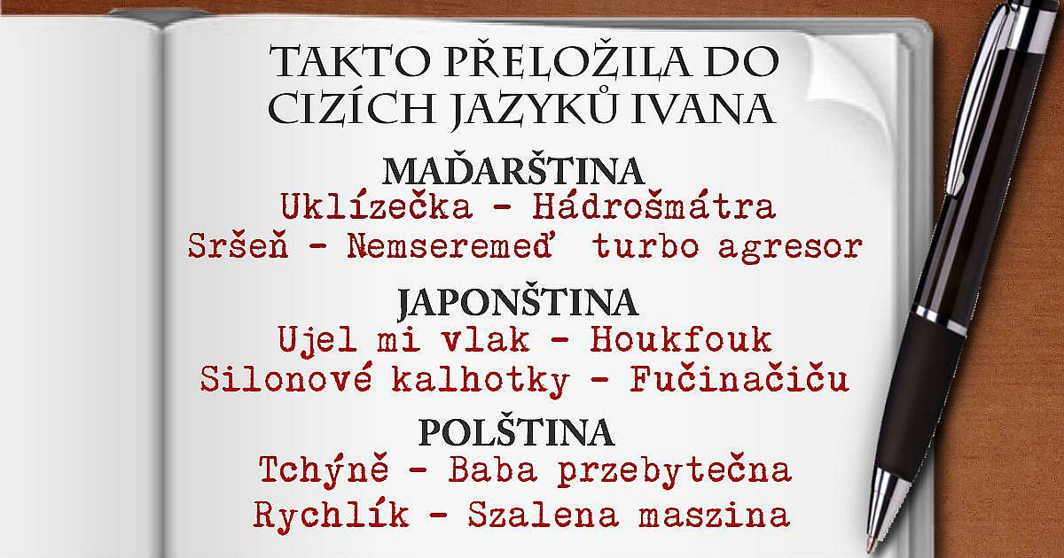Nechali jsme vás přeložit některá slova do cizích jazyků.