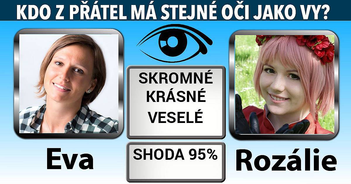 Kdo z přátel má stejné oči jako vy?