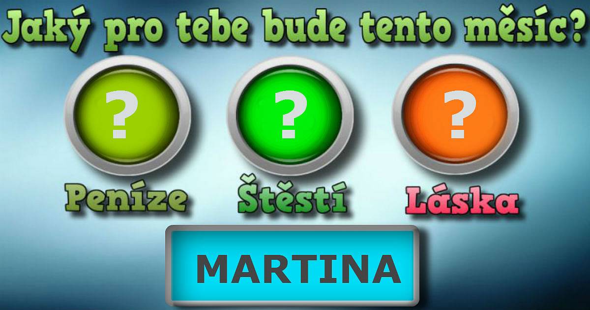 Jaký pro tebe bude tento měsíc?
