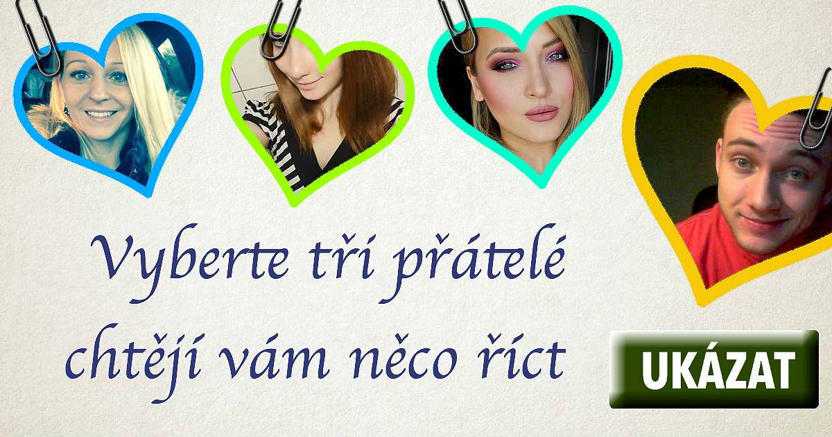 Vyberte tři přátelé chtějí vám něco říct