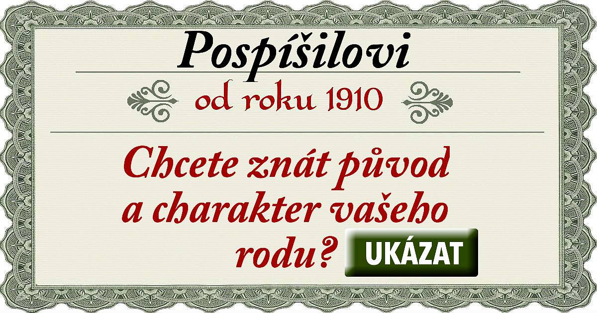 Jaký původ má váš rod a kam až zasahují jeho kořeny?
