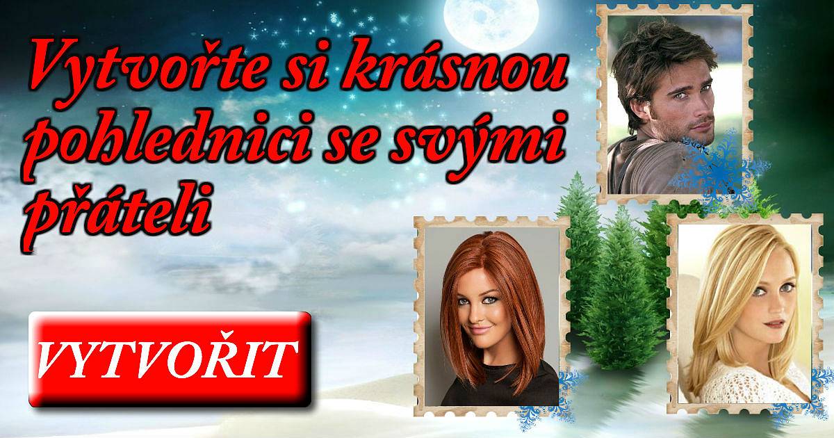 Vytvořte si krásnou zimní pohlednici s přáteli