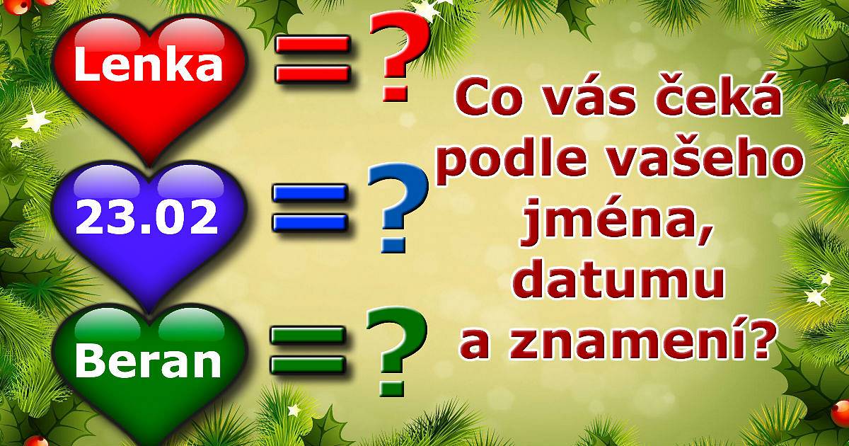 Co vás čeká podle vašeho jména, data a znamení?