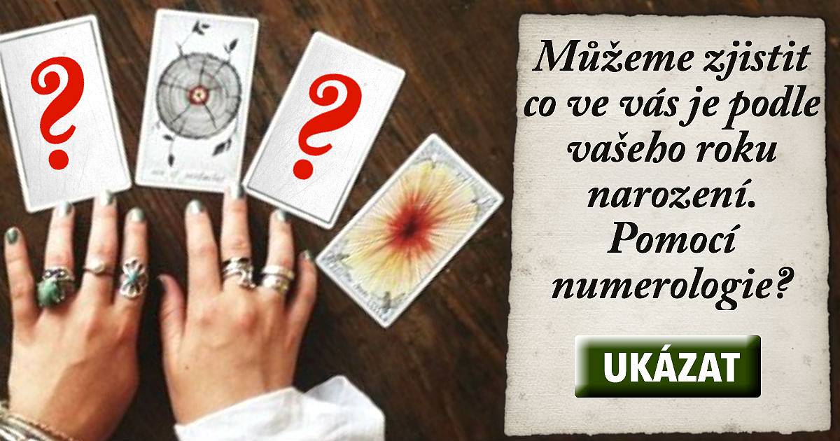 Můžeme zjistit, co ve vás je podle vašeho roku narození. Pomocí numerologie?