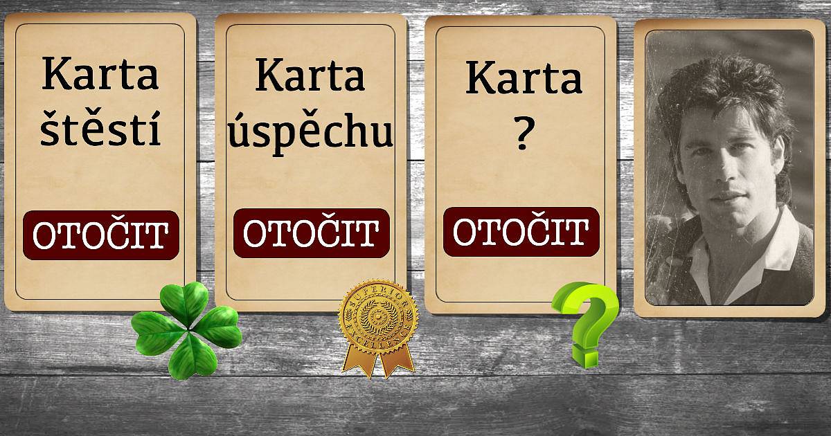 Karta štěstí, úspěchu a otázek.