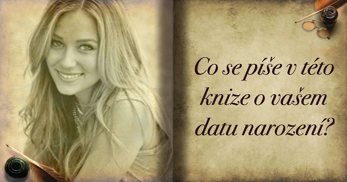 Co se píše v této knize o vašem datu narození?