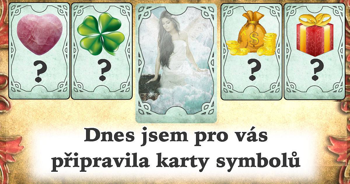 Dnes jsem pro vás připravila karty symbolů. Na kolik procent budou karty přesné?