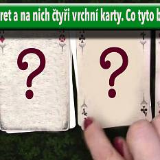 Sejměte 4 karty ze 4 balíčků.Co tyto balíčky prozradí o vaší budoucnosti?