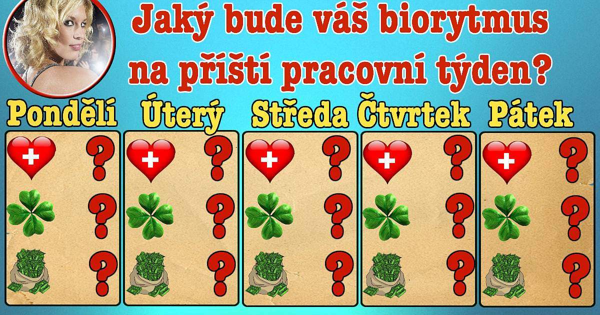 Jaký bude váš biorytmus na příští pracovní týden?