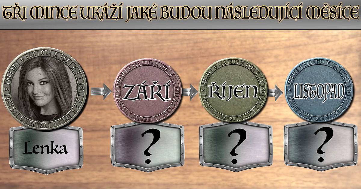 Tři mince ukáží jaké budou následující tři měsíce