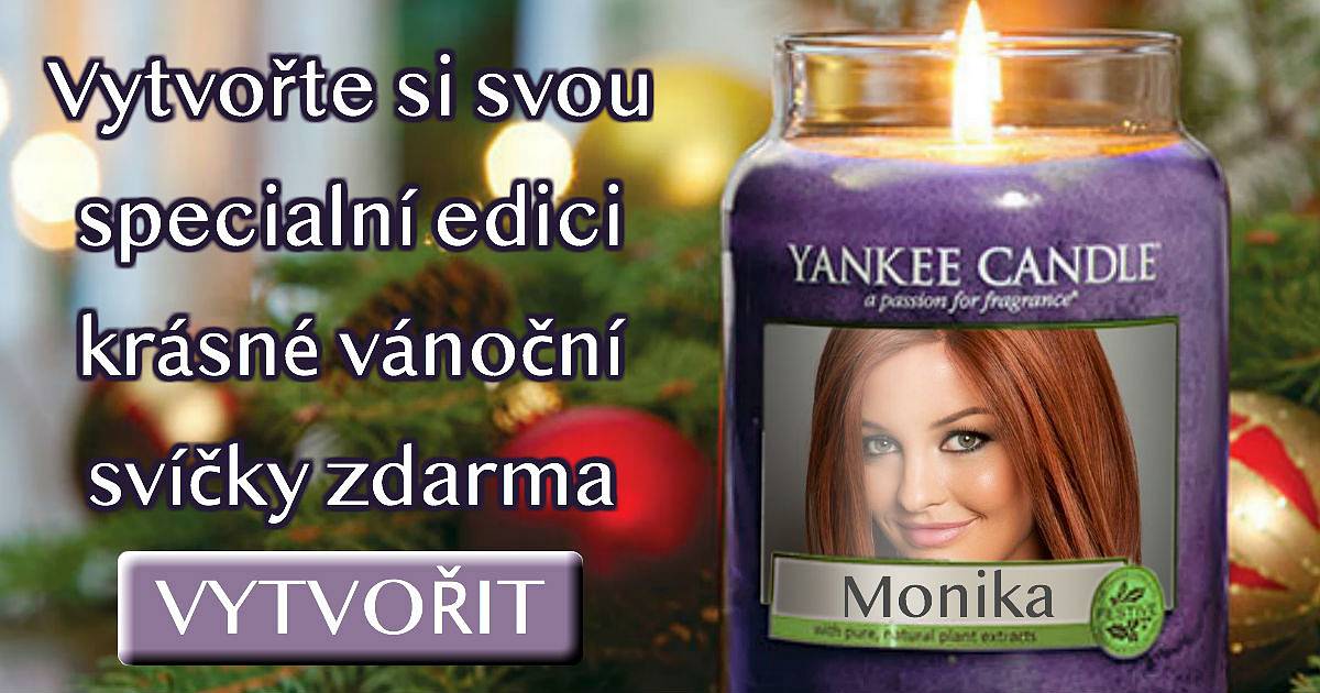 Vytvořte si svou specialní edici krásné vánoční svíčky.