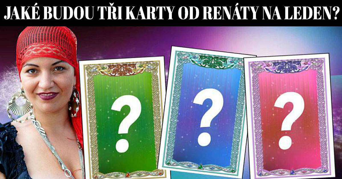 Tři karty od Renáty na Leden .