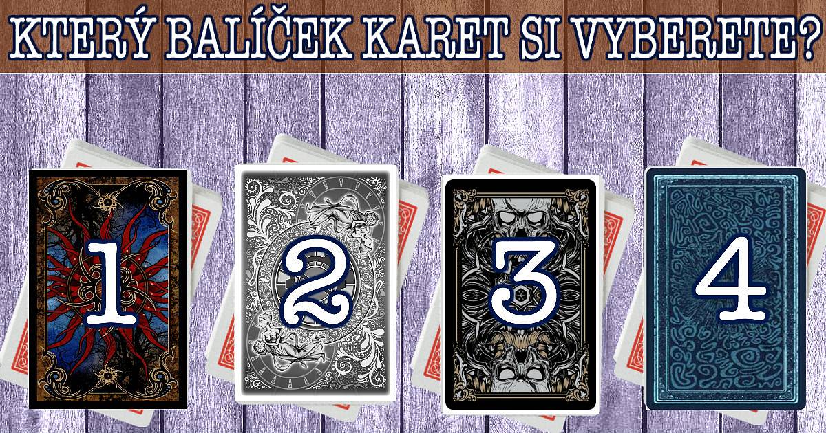 Vyberte si balíček karet, ze kterého chcete předpovědět.