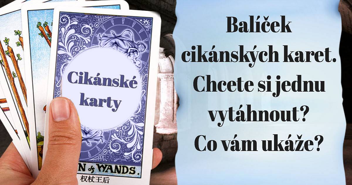 Balíček romských karet. Chcete si jednu vytáhnout? Co vám ukáže?
