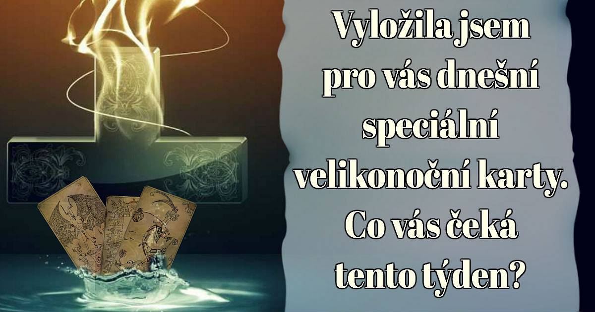 Vyložila jsem pro vás dnešní speciální velikonoční karty. Co vás čeká tento týden?