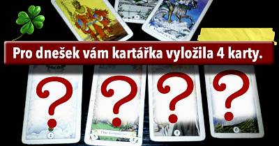 Pouze na dnešek vám kartářka vyložila 4 karty. Najdete tam odpověď na vaše otázky?