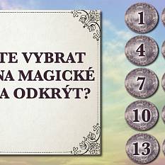 Vyberte si jedno číslo magické mince a odkryjte ji.