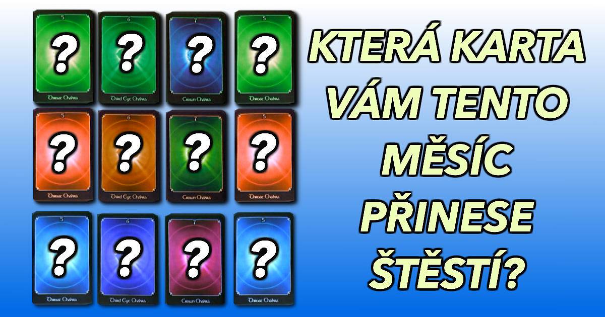 Která karta vám tento měsíc přinese štěstí?!!