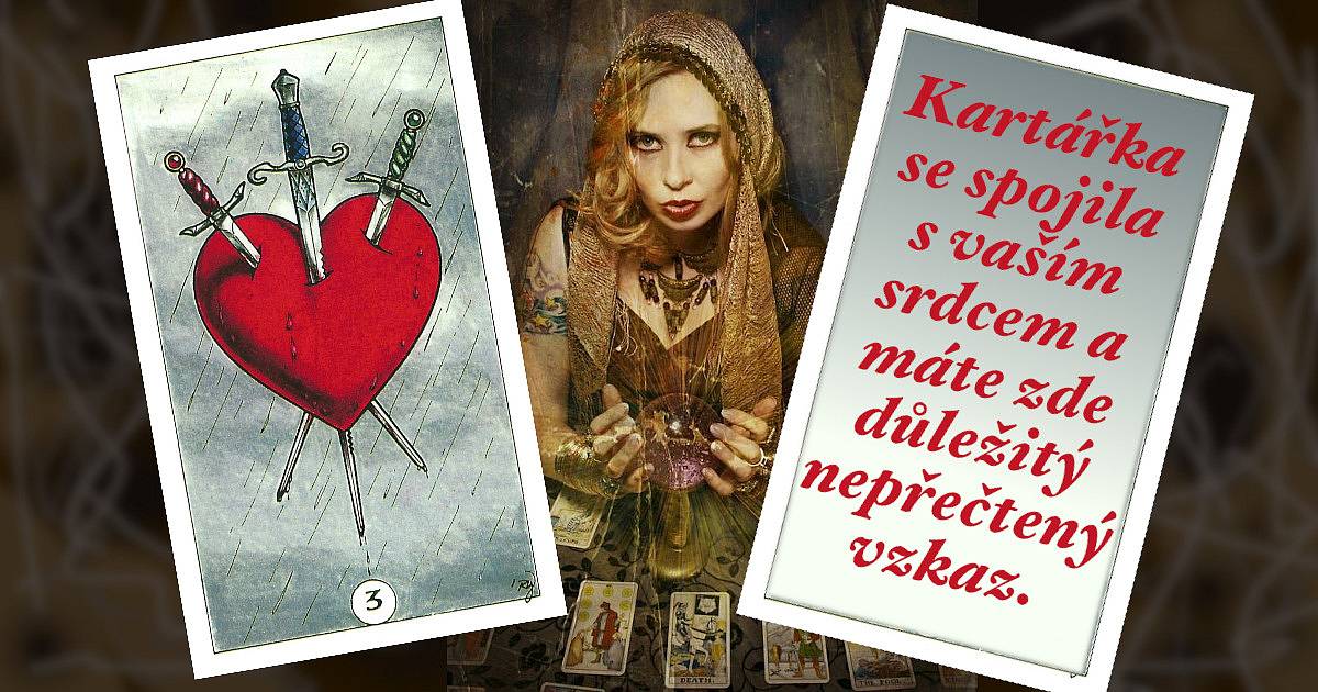 Kartářka se spojila s vaším srdcem a máte zde důležitý nepřečtený vzkaz.