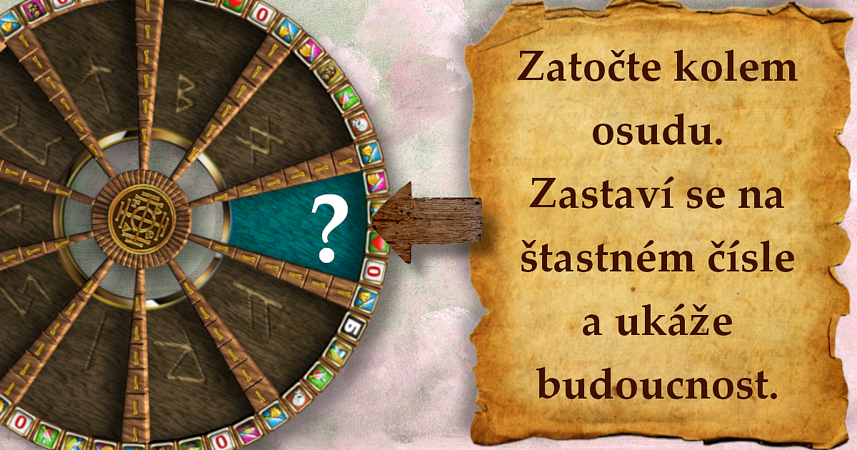 Zatočte kolem osudu. Zastaví se na šťastném čísle a ukáže budoucnost.
