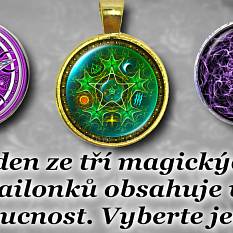 Jeden ze tří magických medailonků obsahuje vaší budoucnost. Vyberte jeden!